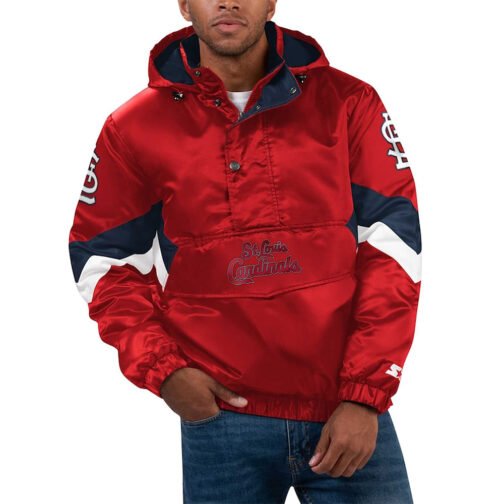 Force Play II St. Louis Cardinals Hoodie Half-Zip Jacket