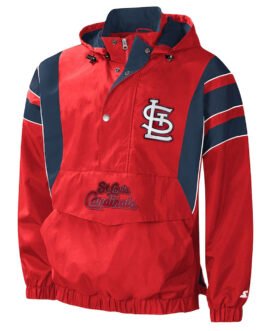 Impact St. Louis Cardinals Half-Zip Hoodie Jacket