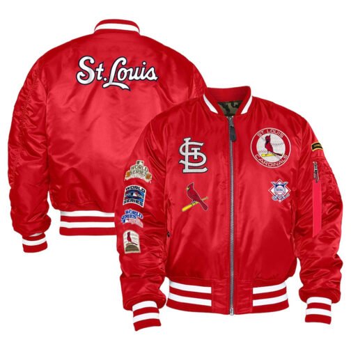 St. Louis Cardinals Bomber MA-1 Jacket - Image 6