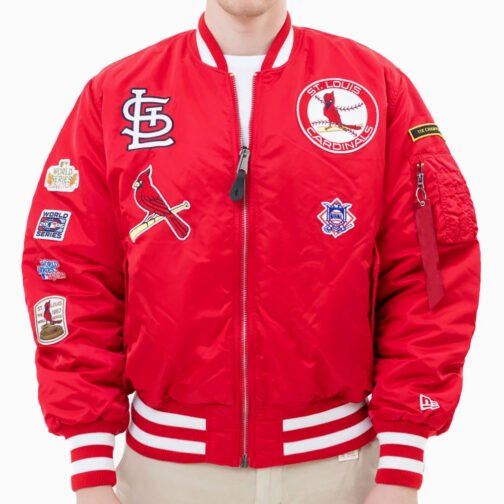 St. Louis Cardinals Bomber MA-1 Jacket - Image 3