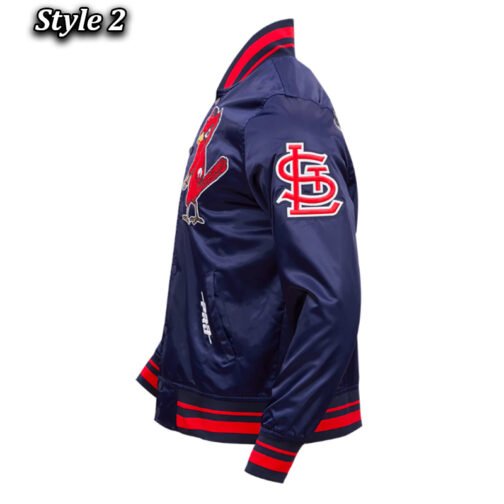 St. Louis Cardinals Mashup Classic Rib Satin Jacket - Image 9
