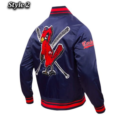 St. Louis Cardinals Mashup Classic Rib Satin Jacket - Image 8
