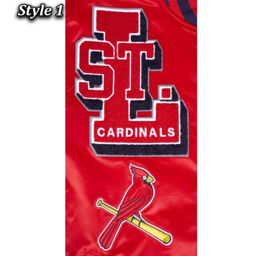St. Louis Cardinals Mashup Classic Rib Satin Jacket - Image 17