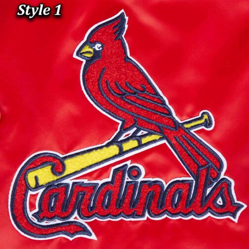 St. Louis Cardinals Mashup Classic Rib Satin Jacket - Image 10