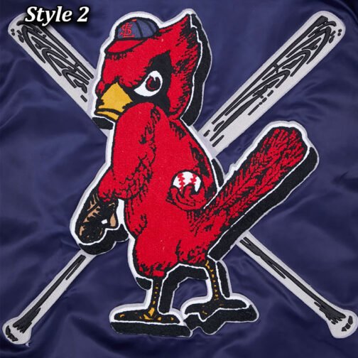 St. Louis Cardinals Mashup Classic Rib Satin Jacket - Image 13
