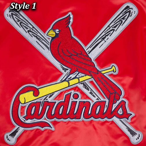St. Louis Cardinals Mashup Classic Rib Satin Jacket - Image 12