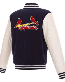 St. Louis Cardinals Navy and White Varsity Jacket