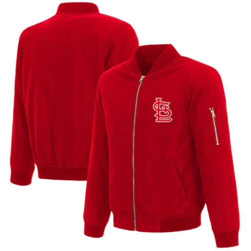St. Louis Cardinals Bomber Nylon Jacket - Image 3