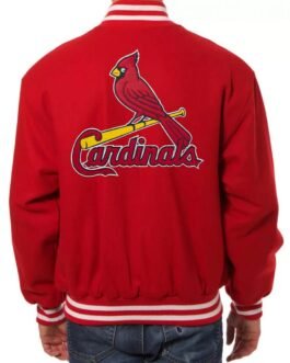 MLB St. Louis Cardinals Red Wool Varsity Jacket