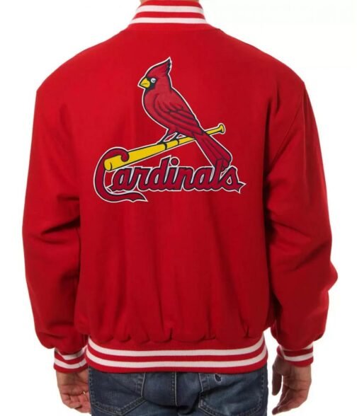 MLB St. Louis Cardinals Red Wool Varsity Jacket - Image 2