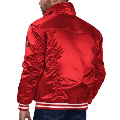 St. Louis Cardinals Red Silver Tab Trucker Jacket - Image 2