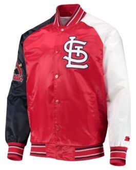 St. Louis Cardinals Reliever Raglan Full-Snap Satin Jacket