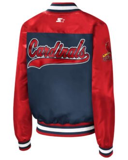 St. Louis Cardinals The Legend Navy/Red Satin Jacket