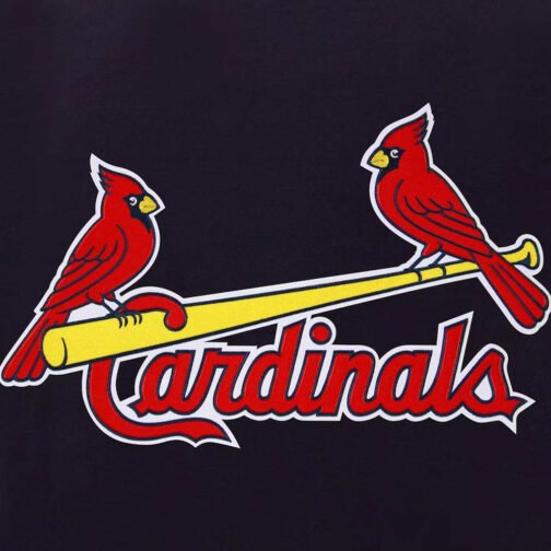St. Louis Cardinals Navy and White Varsity Jacket - Image 4