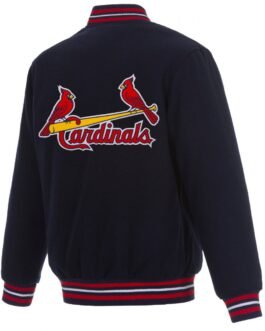 Varsity St. Louis Cardinals Navy Blue Wool Jacket