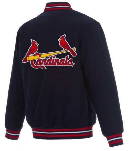 Varsity St. Louis Cardinals Navy Blue Wool Jacket - Image 2