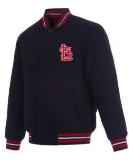 Varsity St. Louis Cardinals Navy Blue Wool Jacket