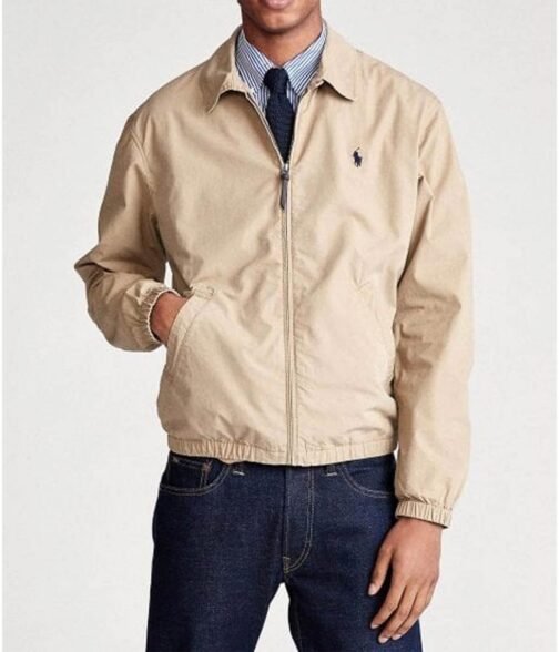 Adam Sandler Hustle Beige Cotton Jacket