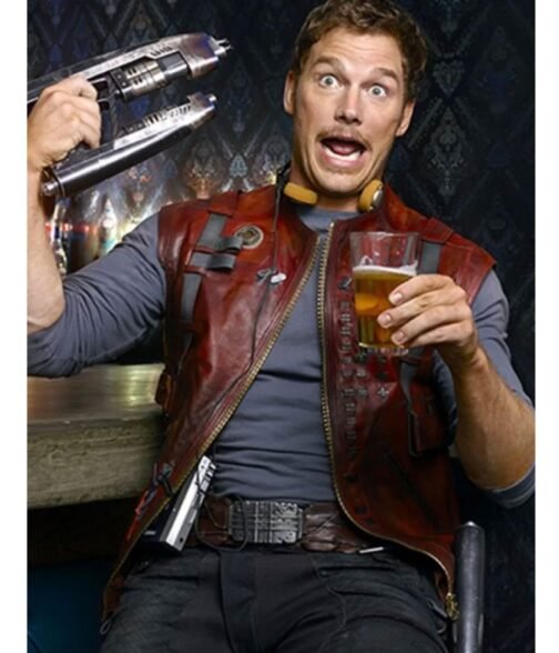 Chris Pratt Guardians of The Galaxy Leather Vest - Image 10