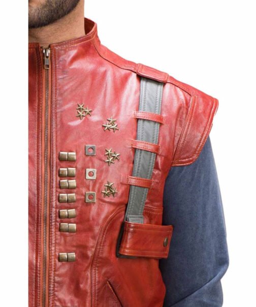 Chris Pratt Guardians of The Galaxy Leather Vest - Image 7