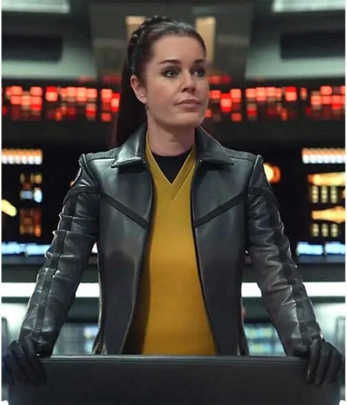 Strange New Worlds Star Trek Grey Leather Jacket - Image 4
