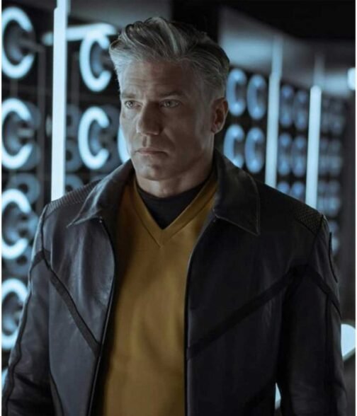 Strange New Worlds Star Trek Grey Leather Jacket - Image 5