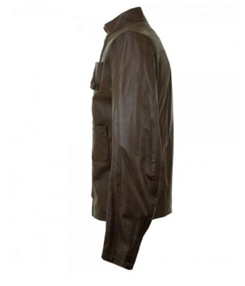 Harrison Ford Star Wars TFA Brown Leather Jacket - Image 4
