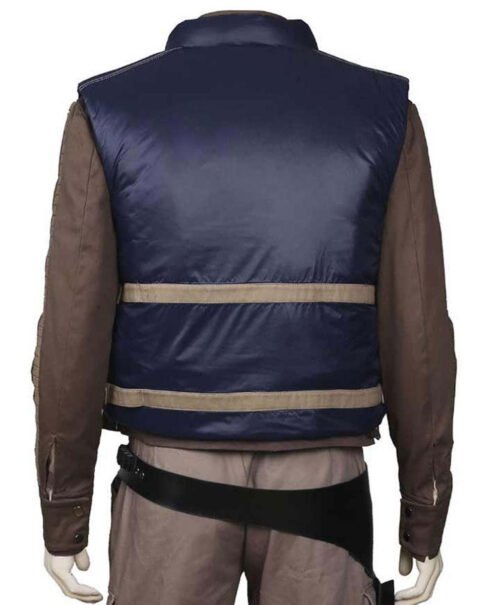 Captain Cassian Andor Star Wars Rogue One Blue Vest - Image 3