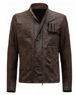 Harrison Ford Star Wars TFA Brown Leather Jacket