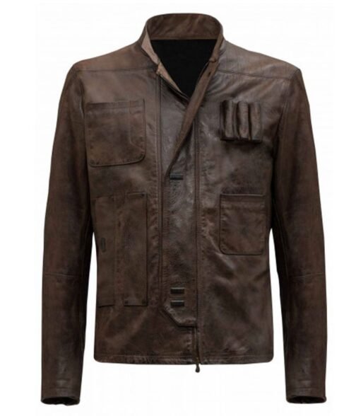 Harrison Ford Star Wars TFA Brown Leather Jacket