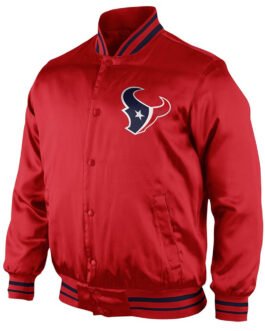 Houston Texans Start Again Red Satin Jacket