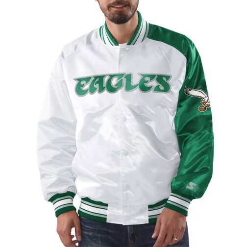 Philadelphia Eagles Start of Season White/Green Jacket - Image 3