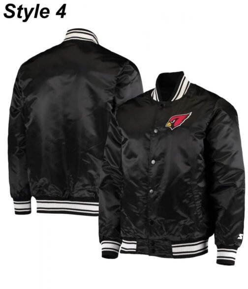 Starter Arizona Cardinals Red/Black Satin Jacket - Image 13