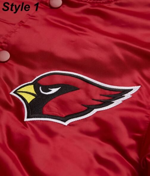 Starter Arizona Cardinals Red/Black Satin Jacket - Image 14