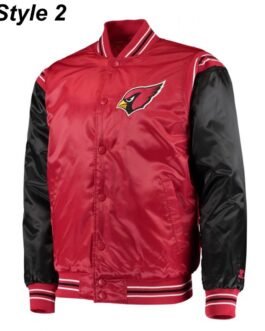 Starter Arizona Cardinals Red/Black Satin Jacket