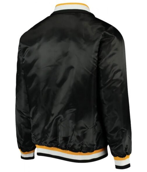 Boston Bruins Starter Bomber Black Jacket - Image 2