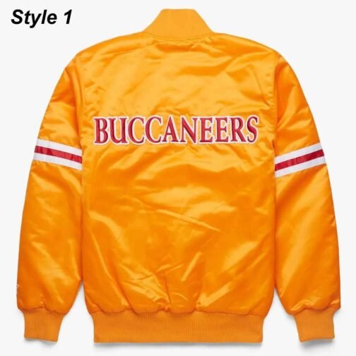 Tampa Bay Buccaneers Satin Orange Jacket - Image 3