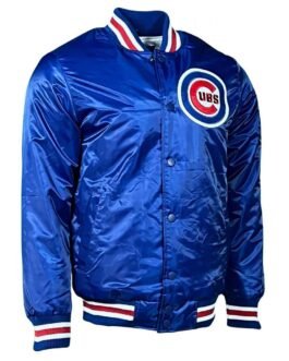 Chicago Cubs Satin Baseball Jacket
