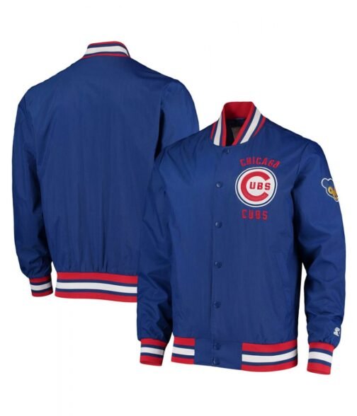 Chicago Cubs The Jet III Royal Blue Bomber Jacket - Image 3