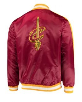 Starter Cleveland Cavaliers Maroon Satin Jacket