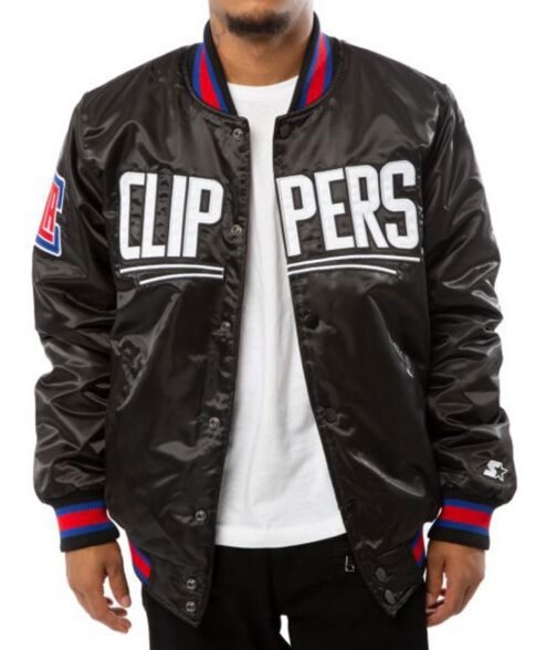 LA Clippers Starter Bomber Jacket - Image 10