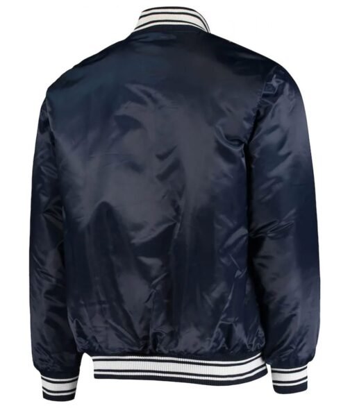 Seattle Seahawks Locker Room Full-Snap Navy Blue Bomber Jacket - Image 2