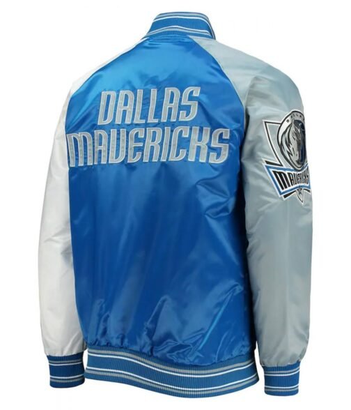 Dallas Mavericks Reliever Blue and Gray Jacket - Image 2