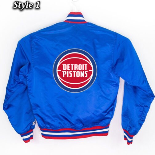 Starter 90’s NBA Detroit Pistons Blue Jacket - Image 6