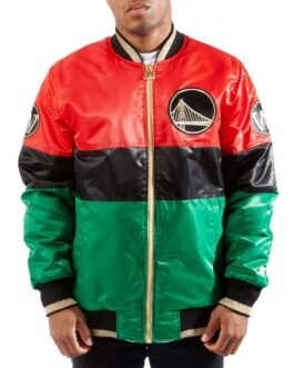 Golden State Warriors 75th Anniversary Satin Color Block Jacket