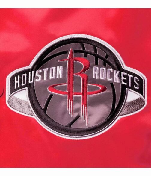 Houston Rockets The Diamond Classic Red Full-Snap Jacket - Image 4