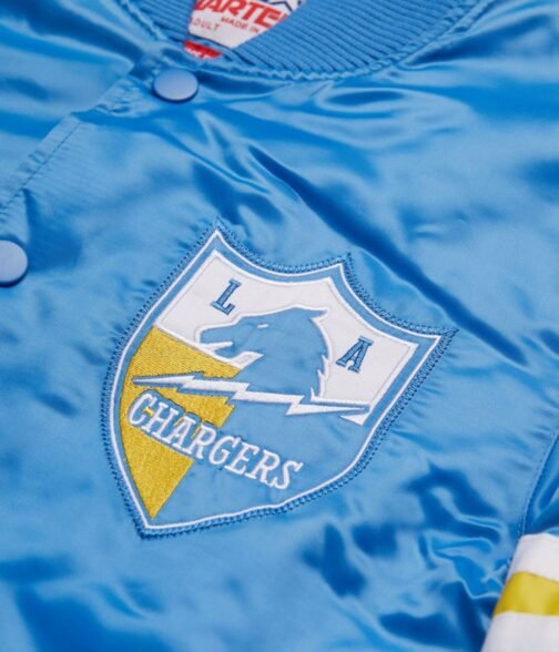 Los Angeles Chargers NFL Satin Jacket - Image 5