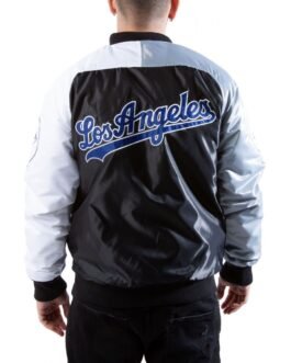 Varsity Los Angeles Dodgers Satin Tri-Color Jacket