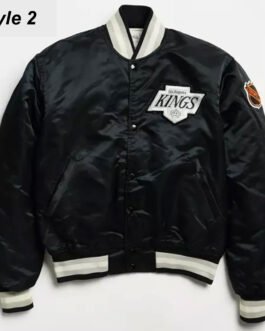 Los Angeles Kings Black Satin Jacket