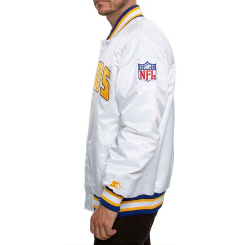 LA Rams Satin Button-Up Jacket - Image 7